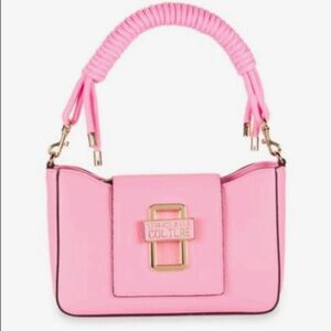 Versace Jeans Couture Collection Logo Twist Pink Shoulder Bag